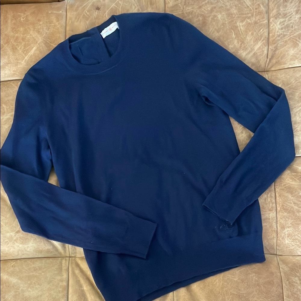 Tory Burch Navy Cashmere Sweater